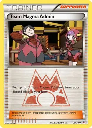 Team Magma Admin (29/34) [XY: Double Crisis] Pokémon