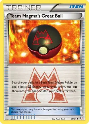 Team Magma's Great Ball (31/34) [XY: Double Crisis] Pokémon