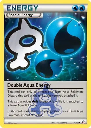 Double Aqua Energy (33/34) [XY: Double Crisis] Pokémon