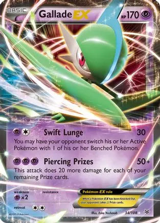 Gallade EX (34/108) [XY: Roaring Skies] Pokémon