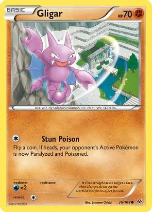 Gligar (36/108) [XY: Roaring Skies] Pokémon