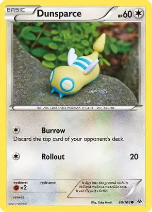 Dunsparce (68/108) [XY: Roaring Skies] Pokémon