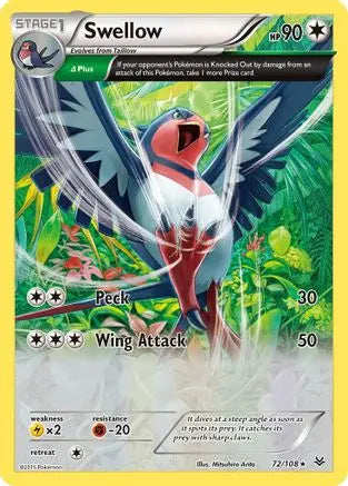 Swellow (72/108) [XY: Roaring Skies] Pokémon