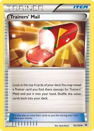 Trainers' Mail (92/108) [XY: Roaring Skies] Pokémon