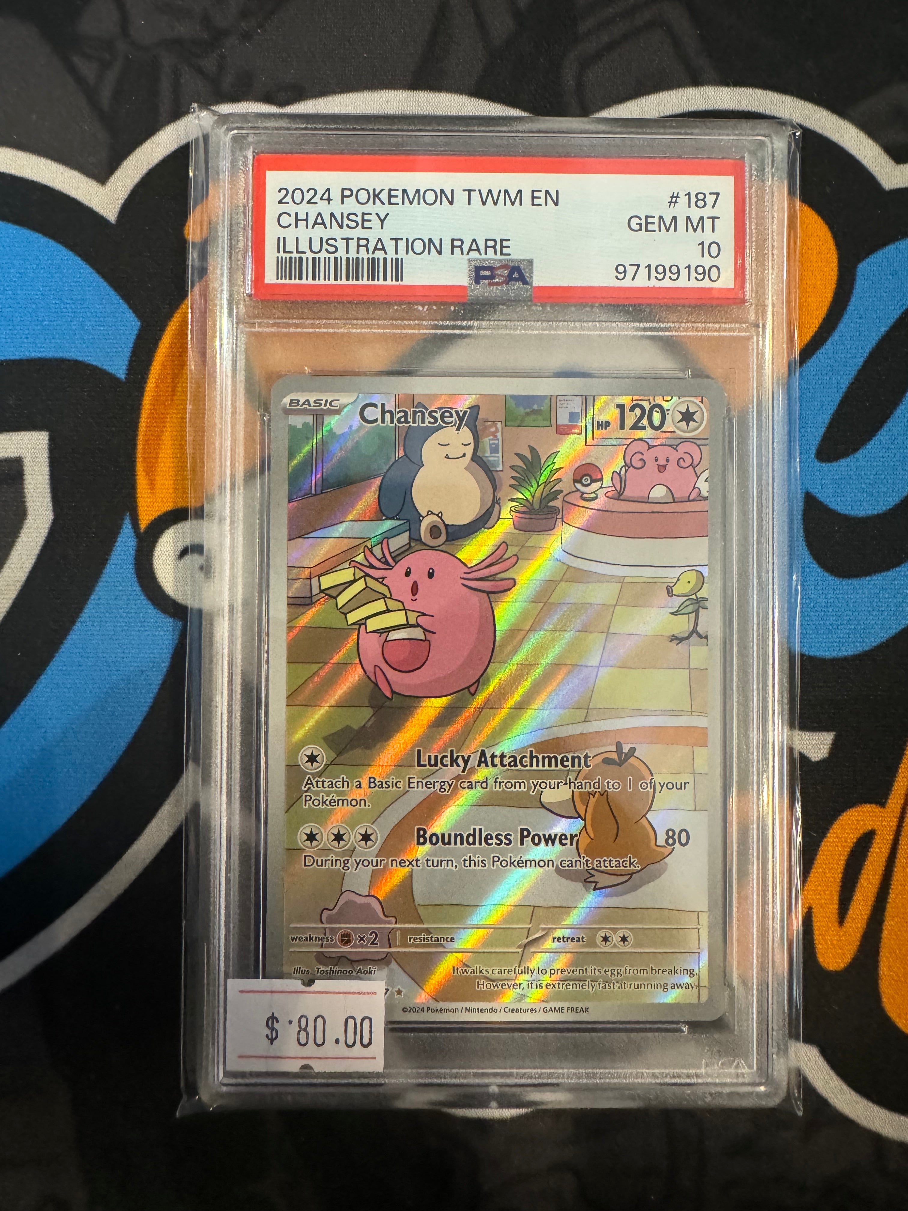 Psa 10 Pokemon Twilight Masquerade Chansey IR - Doe's Cards