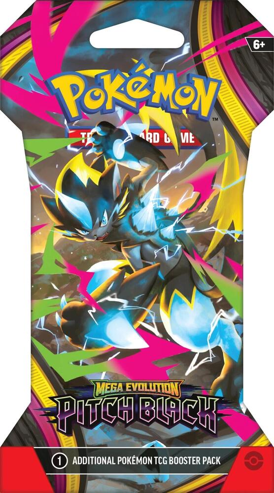 Pokemon - Mega Evolution - Pitch Black - Sleeved Booster Pack (Pre Order) Doe's Cards