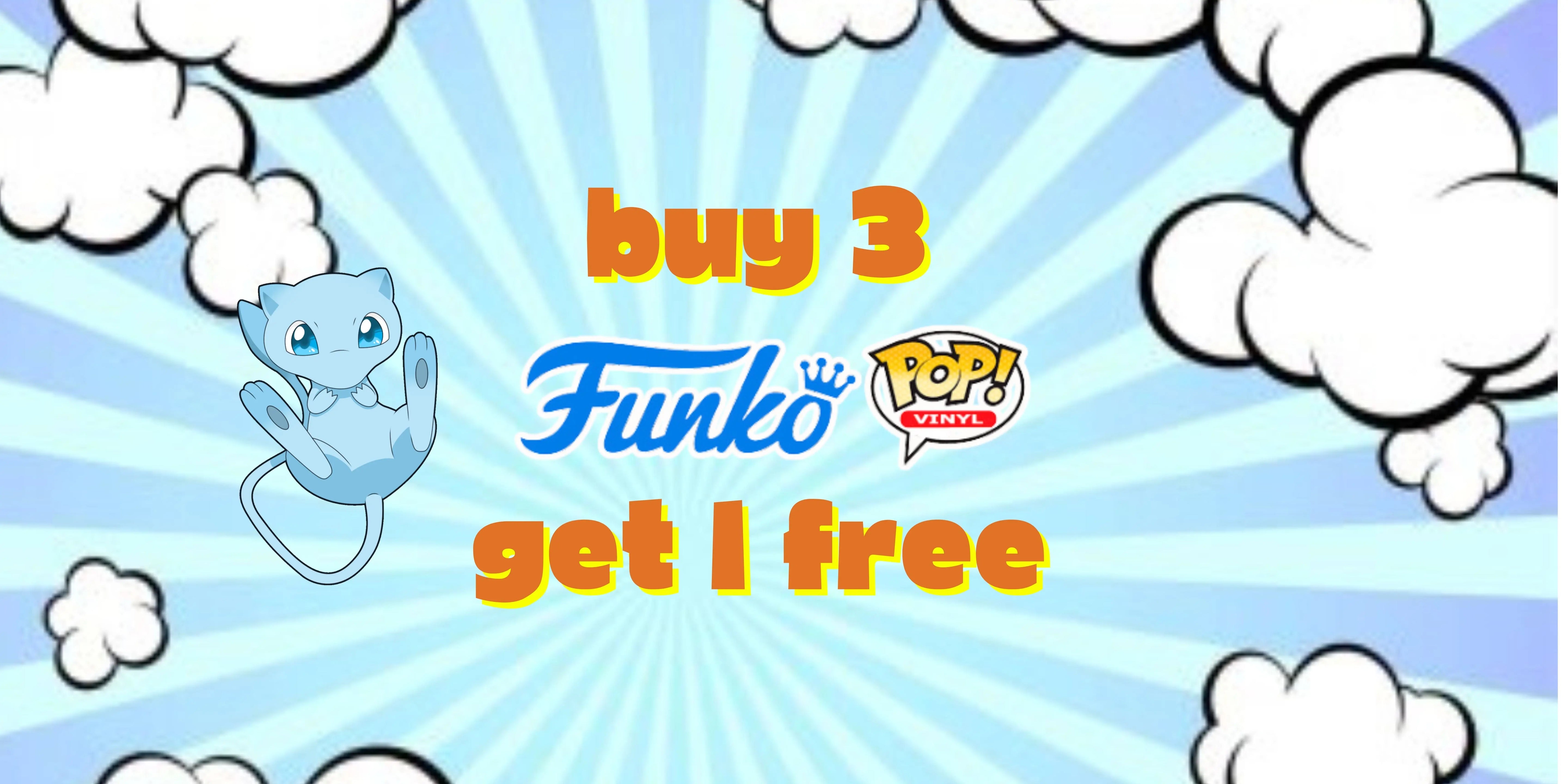 funko pop sale buy 3 funko pops get 1 free