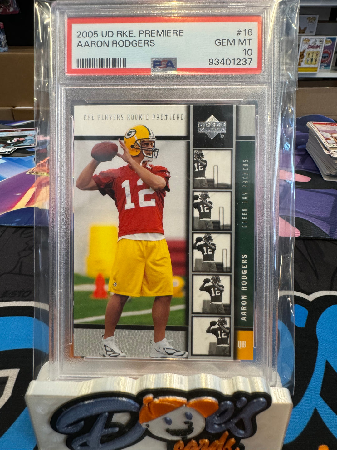 2005 Upper Deck Rookie Premier Aaron Rodgers RC #16 PSA 10 GEM MT Packers