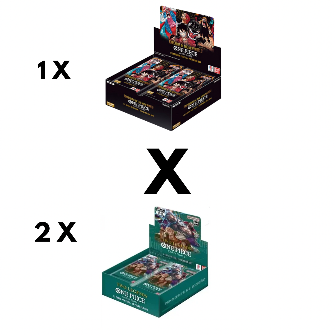 (Pre Order) 1x One  Piece - Emperors In The New World OP-09 English & 2x Two legends booster boxes