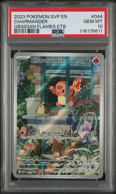 PSA 10 - 2023 POKEMON SVP EN-SV BLACK STAR PROMO #044 CHARMANDER OBSIDIAN FLAMES ETB