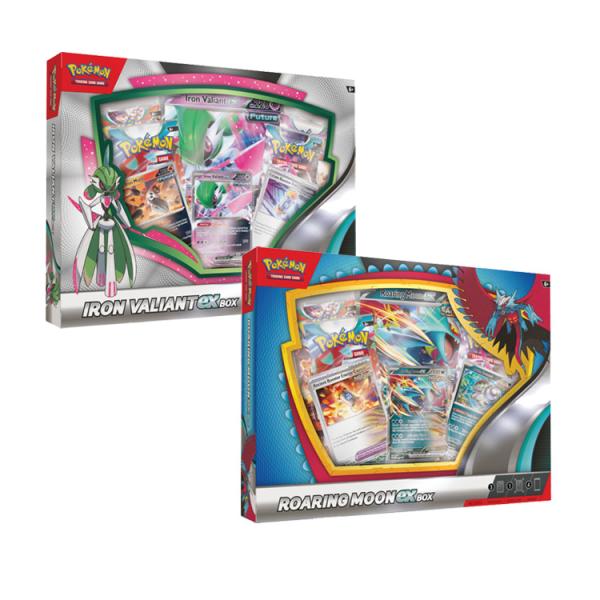 Pokémon EX Box - Roaring Moon & Iron Valiant (set of 2)