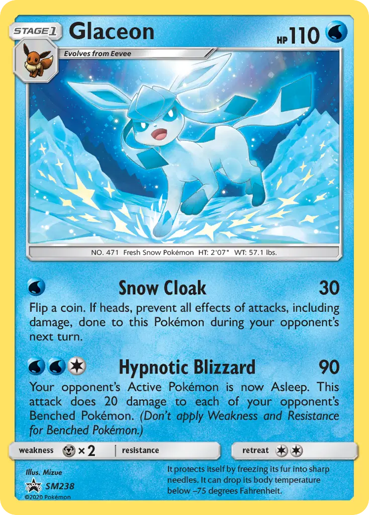 Glaceon (SM238) [Sun & Moon: Black Star Promos] Pokémon