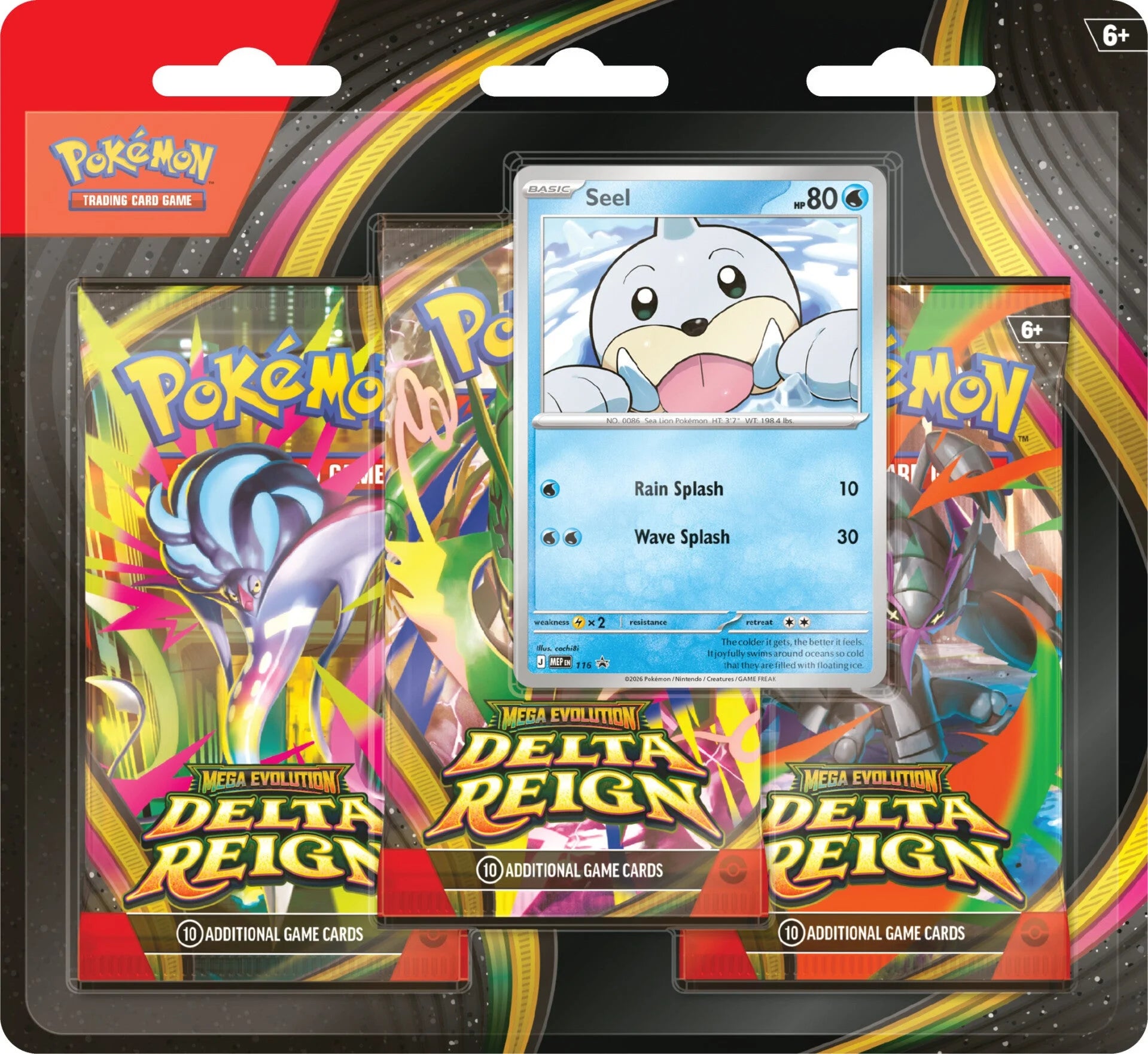 Pokémon Mega Evolution - Delta Reign 3 Pack Blister (Pre order) Doe's Cards