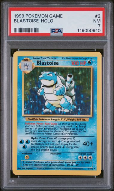 PSA 7 - 1999 POKEMON GAME #2 BLASTOISE-HOLO