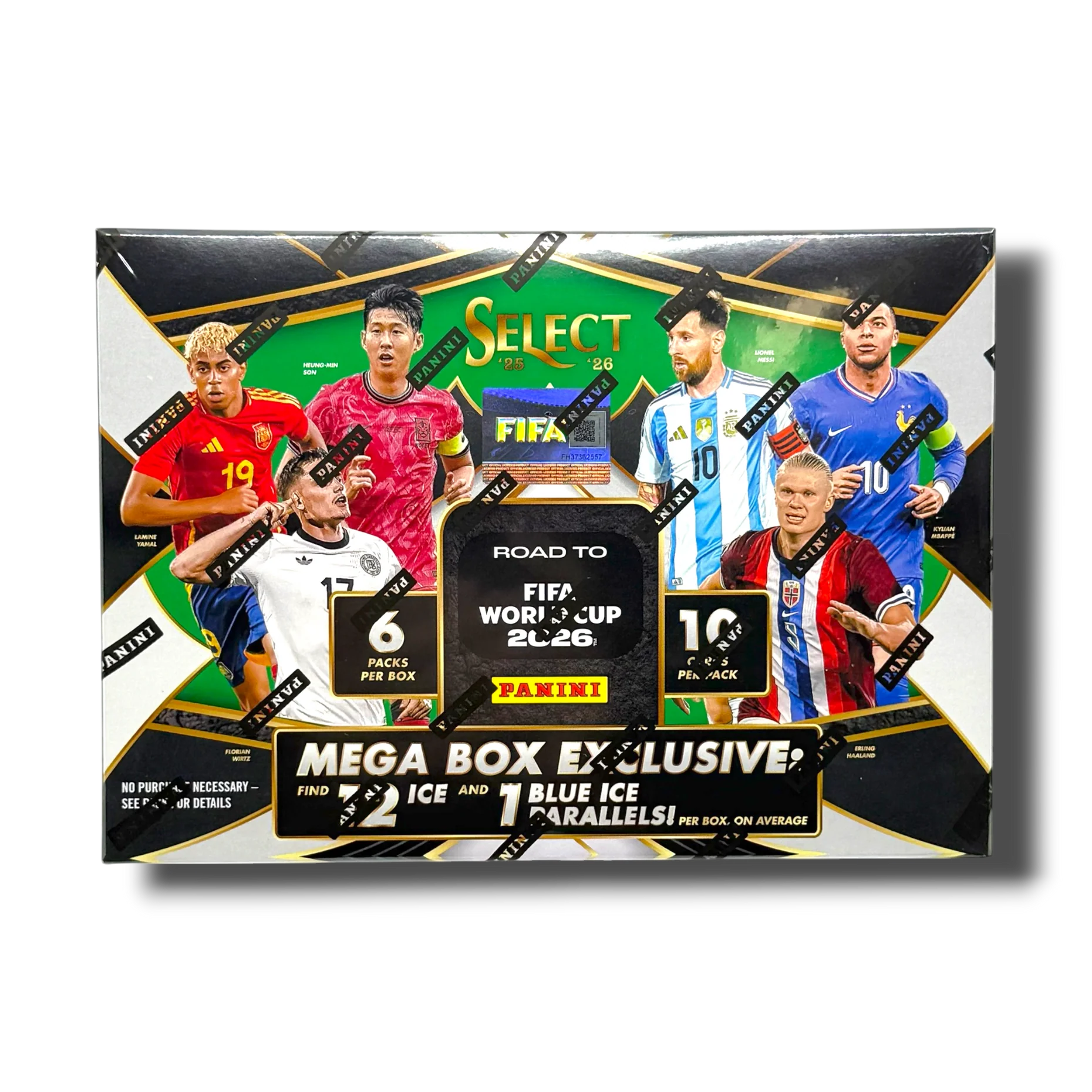 2025-26 Panini Select Road to FIFA World Cup Soccer Hobby Mega Box Doe's Cards