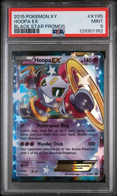 PSA 9 - 2015 POKEMON XY BLACK STAR PROMOS #XY85 HOOPA EX BLACK STAR PROMOS Doe's Cards