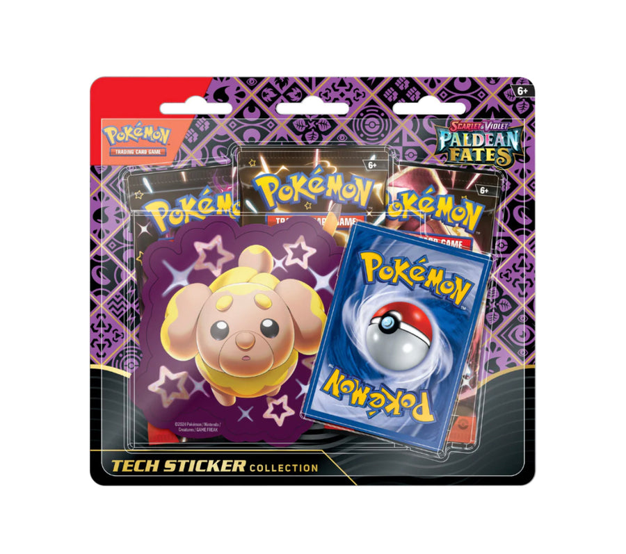 Pokemon Paldean Fates Tech Sticker Collection Fidough