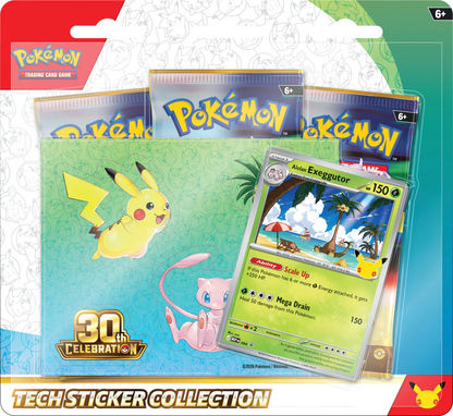 Pokemon TCG: 30th Celebration - Tech Sticker Collection ( Preorder ) Doe's Cards