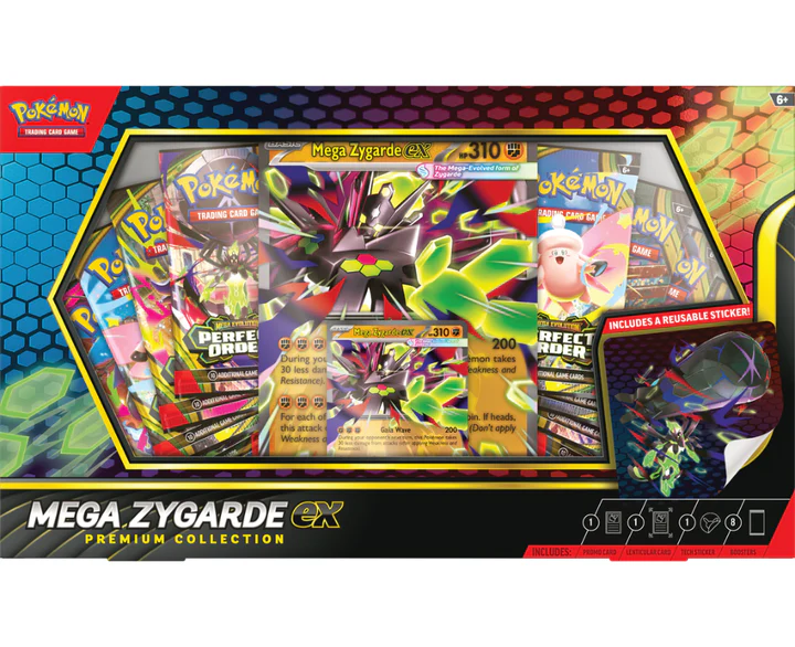 Pokemon Mega Zygarde Ex Premium Collection box Doe's Cards