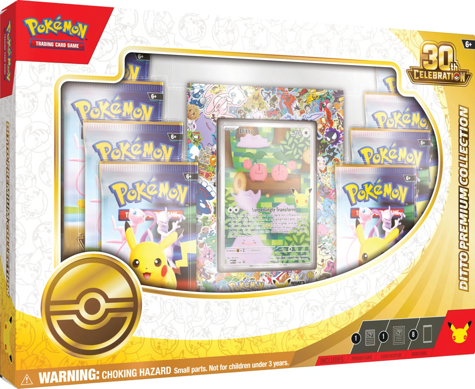 Pokemon TCG: 30th Celebration - Ditto Premium Collection Box ( Preorder ) Doe's Cards