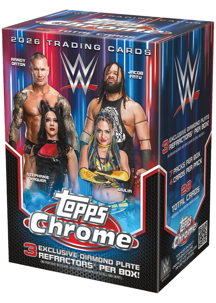 2026 Topps Chrome WWE Value Box Regular price Doe's Cards