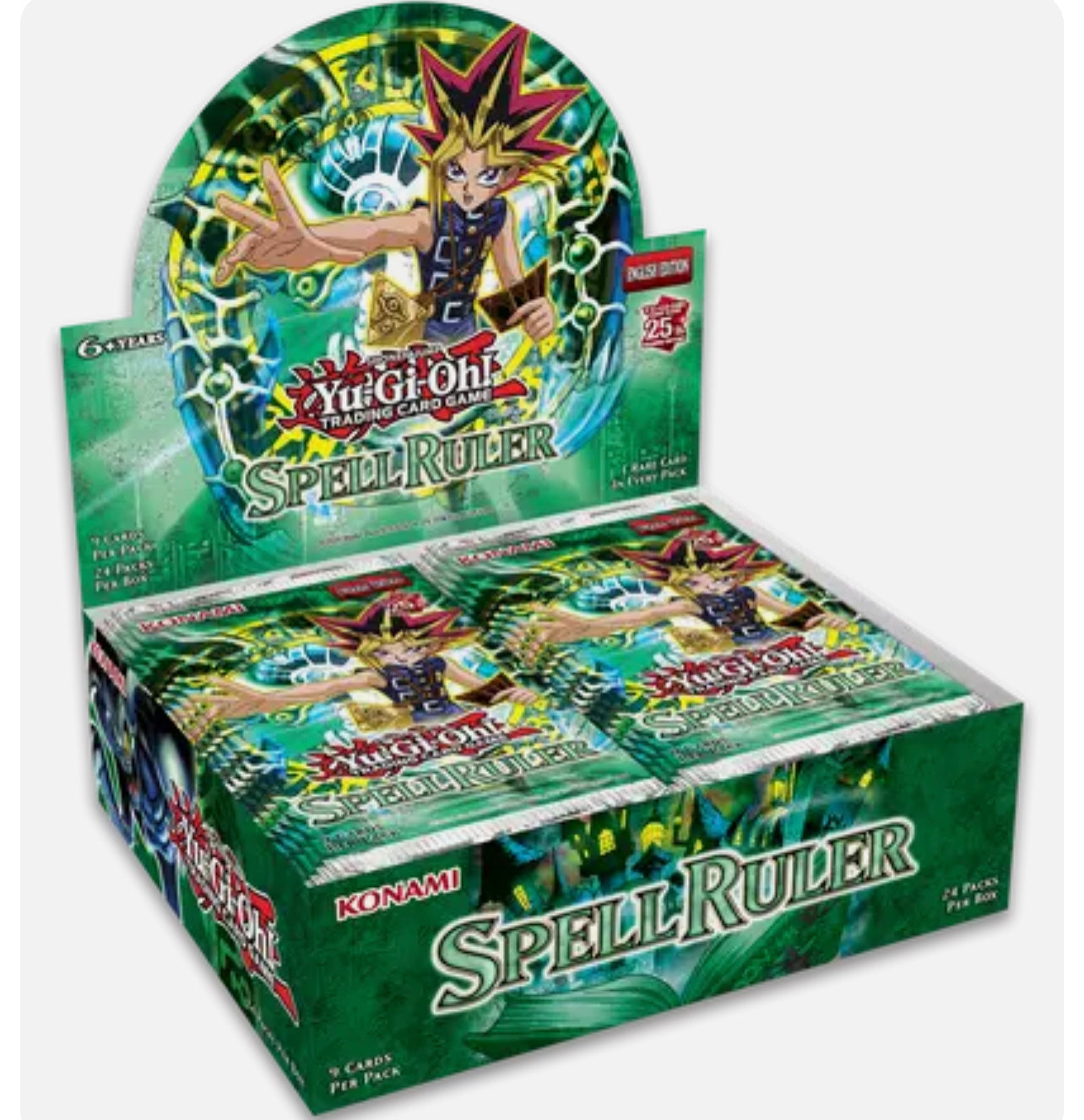 YuGiOh Trading Card Game Spell Ruler 25th Anniversary Booster Box - Doe's Cards