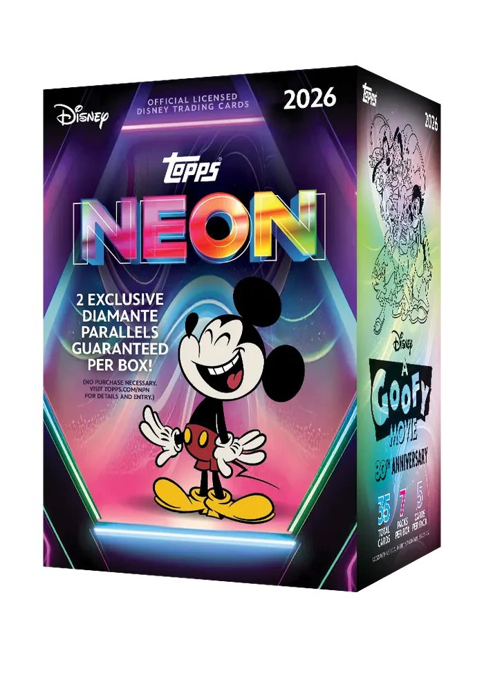 2026 Topps Disney Neon Value Box Doe's Cards