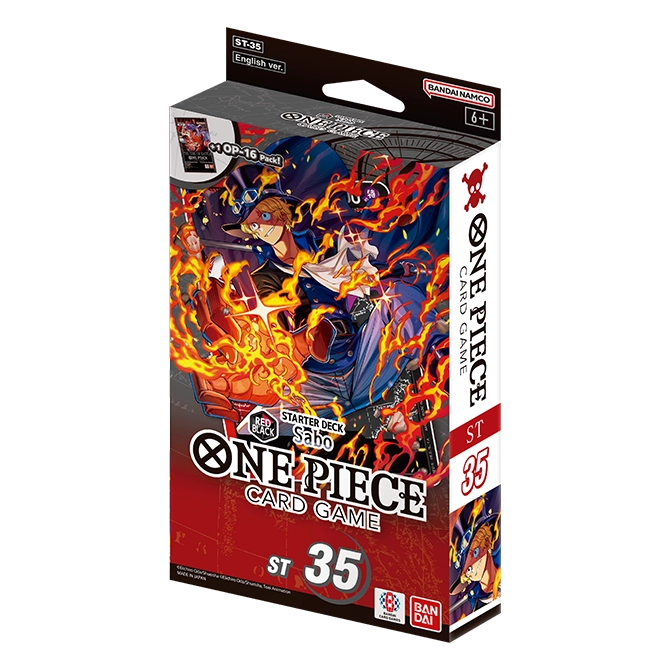 One Piece Card Game - STARTER DECK -RED/BLACK Sabo- [ST-35] Doe's Cards