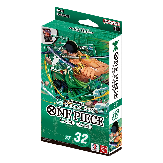 One Piece Card Game - STARTER DECK -GREEN Roronoa Zoro- [ST-32] Doe's Cards