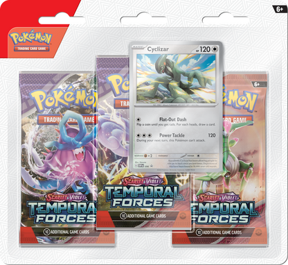 Pokemon SV5 - Temporal Forces 3 pack blister ( set of 2 )