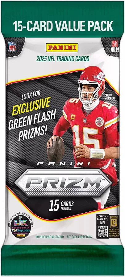 2025 Panini Prizm Football Jumbo Value Pack Doe's Cards