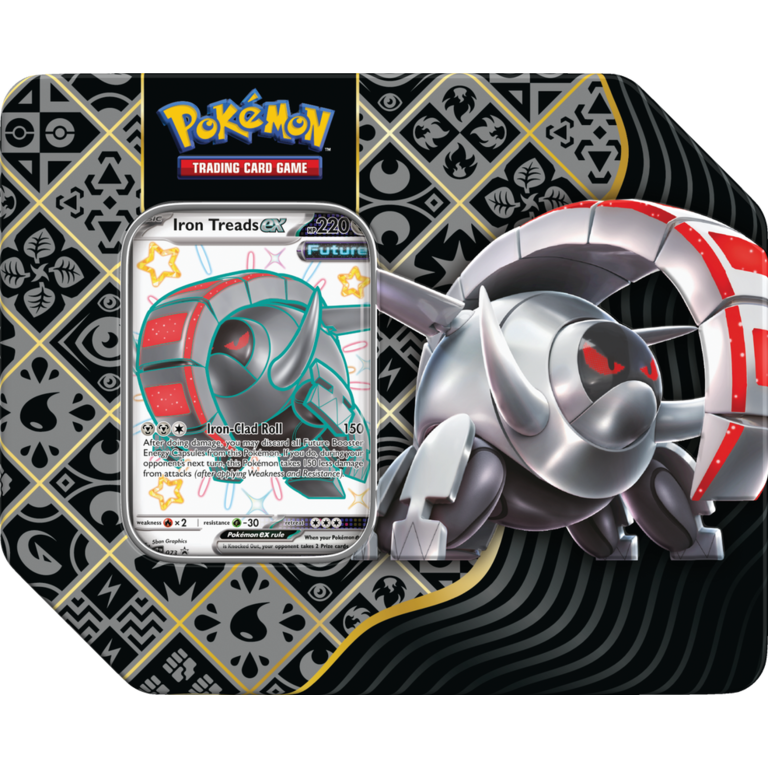 Pokemon Paldean Fates Tin - Iron Treads ex