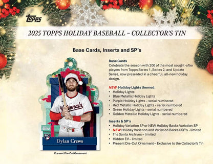 2025 Topps Holiday Baseball Tin - Doe's Cards