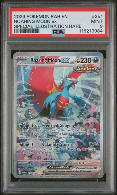 2023 POKEMON PAR EN-PARADOX RIFT #251 ROARING MOON ex SPECIAL ILLUSTRATION RARE - Doe's Cards