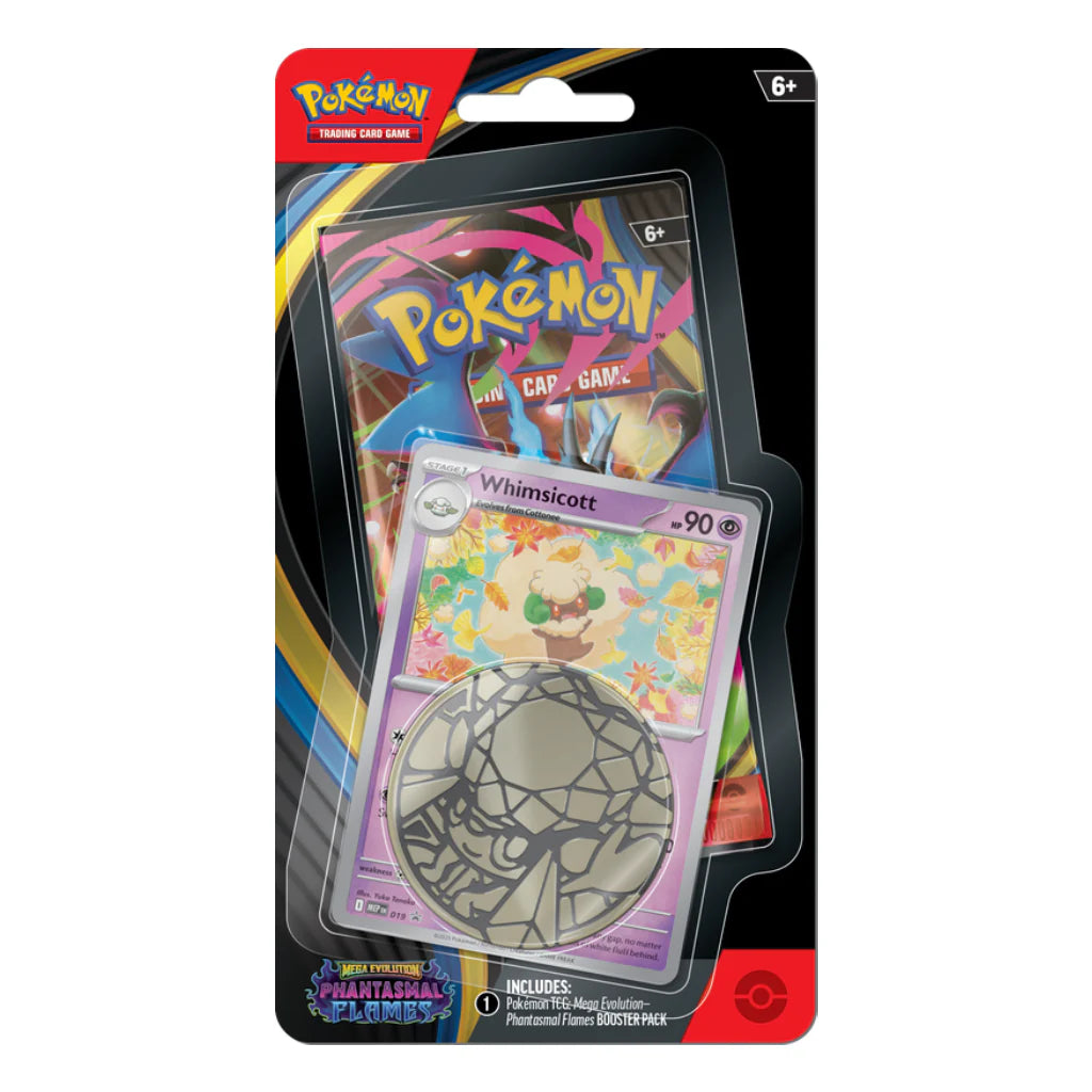 Pokemon Mega Evolution - Phantasmal Flames - Checklane Blister (Whimsicott) 