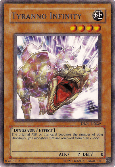 Tyranno Infinity [DR04-EN029] Rare - Doe's Cards