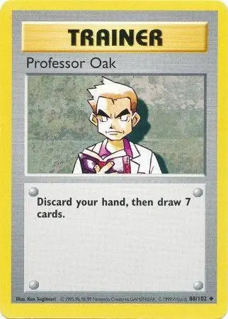 Professor Oak (88/102) [Base Set Shadowless Unlimited] - Doe's Cards