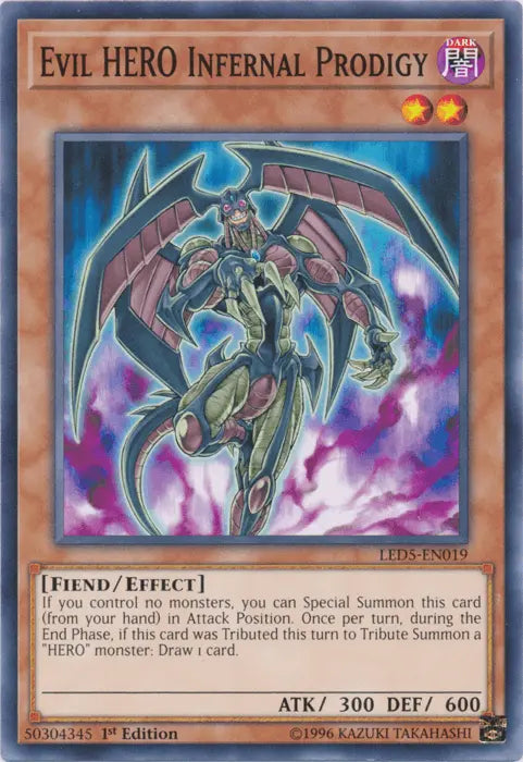 Evil Hero Infernal Prodigy [LED5-EN019] Common - Doe's Cards