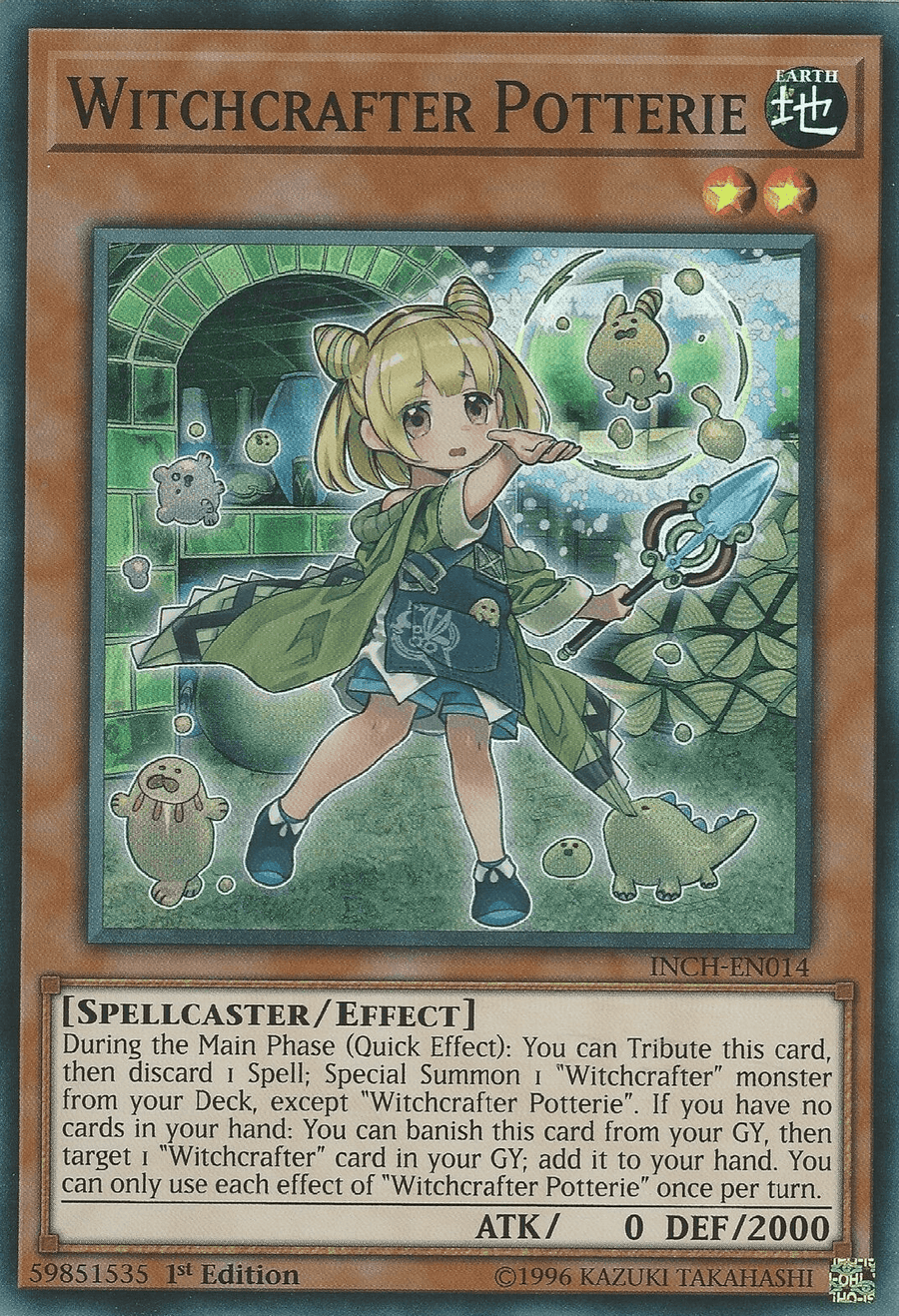 Witchcrafter Potterie [INCH-EN014] Super Rare - Doe's Cards