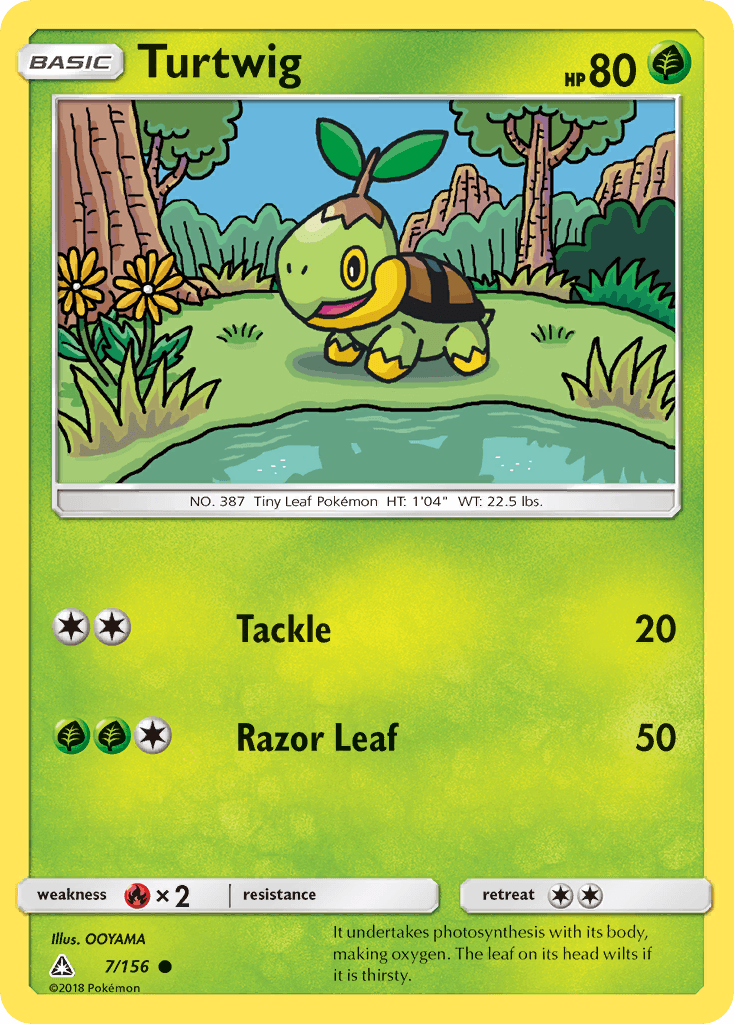 Turtwig (7/156) [Sun & Moon: Ultra Prism] - Doe's Cards