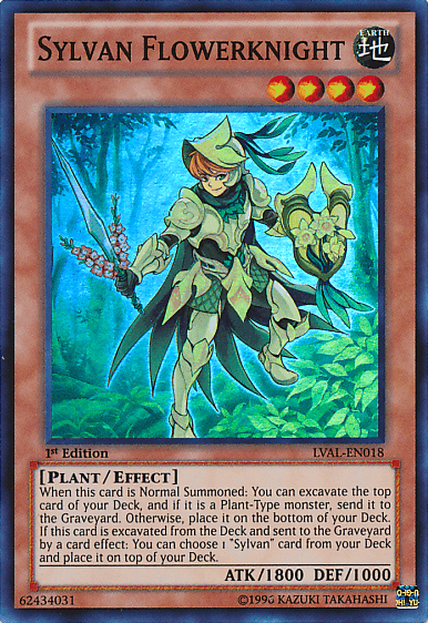 Sylvan Flowerknight [LVAL-EN018] Super Rare - Doe's Cards