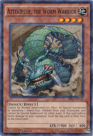 Aztekipede, the Worm Warrior [BP03-EN041] Shatterfoil Rare - Doe's Cards