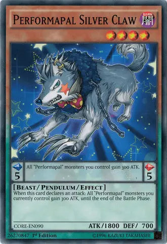 Performapal Silver Claw [CORE-EN090] Common - Doe's Cards