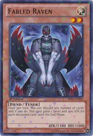 Fabled Raven [BP01-EN205] Starfoil Rare - Doe's Cards