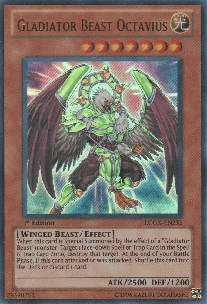 Gladiator Beast Octavius [LCGX-EN235] Ultra Rare - Doe's Cards