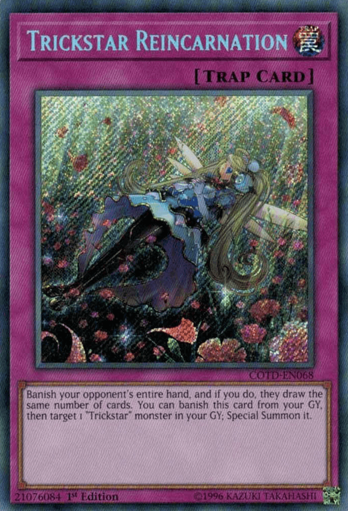 Trickstar Reincarnation [COTD-EN068] Secret Rare - Doe's Cards