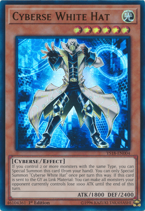 Cyberse White Hat [YS18-EN004] Ultra Rare - Doe's Cards