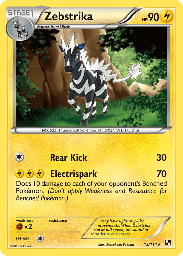 Zebstrika (43/114) [Black & White: Base Set] - Doe's Cards