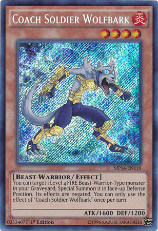 Coach Soldier Wolfbark [MP14-EN119] Secret Rare - Doe's Cards