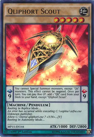 Qliphort Scout [MP15-EN144] Ultra Rare - Doe's Cards